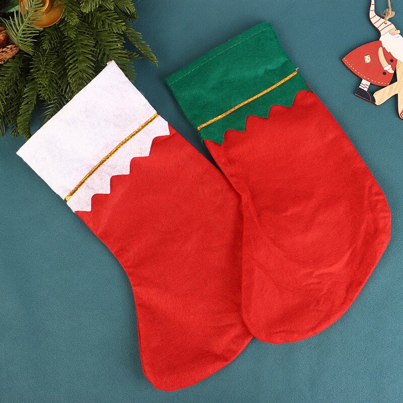 Ziemassvētku zeķes 2025, piekārtas Ziemassvētku eglītes rotājumi Ziemassvētku zeķes 3D raksta Ziemassvētku dāvanu maisiņš bērniem Ziemassvētku Jaunais gads