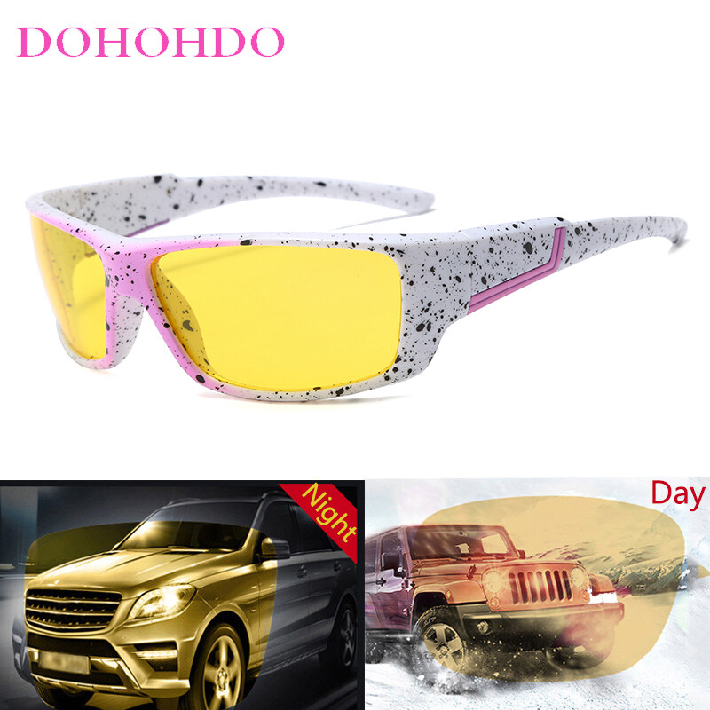 2024 m. Naktinio matymo akiniai Vyrai Moteriški poliarizuoti akiniai nuo saulės geltoni lęšiai nuo akinimo akiniai naktiniai vairavimo akiniai nuo saulės UV400 akiniai