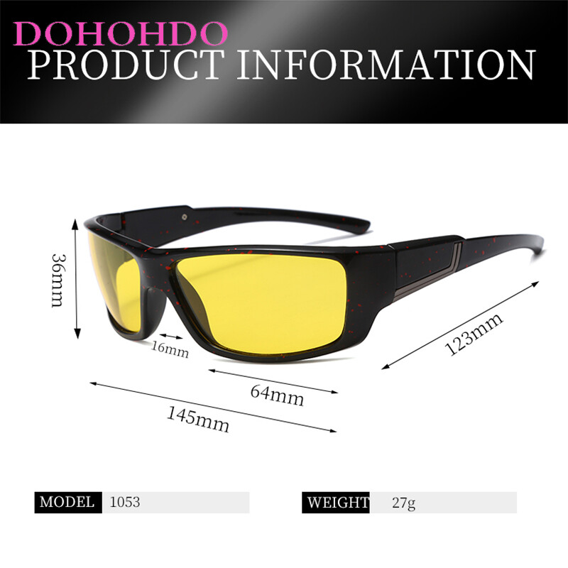 2024 m. Naktinio matymo akiniai Vyrai Moteriški poliarizuoti akiniai nuo saulės geltoni lęšiai nuo akinimo akiniai naktiniai vairavimo akiniai nuo saulės UV400 akiniai