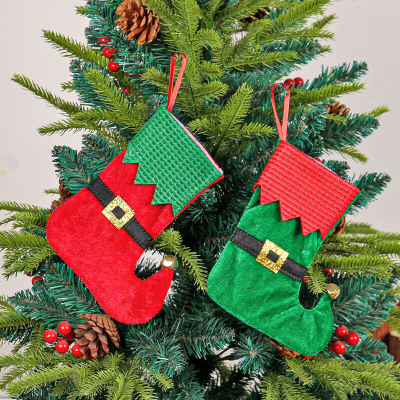 Χριστουγεννιάτικες κάλτσες Elk Κάλτσες Μπισκότο καραμέλα Δώρα Τσάντες Χριστουγεννιάτικο δέντρο κρεμαστό κρεμαστό στολίδια Πρωτοχρονιάτικο Navidad Party Διακόσμηση σπιτιού