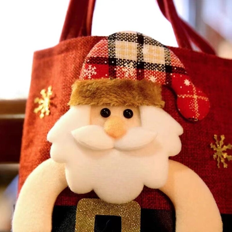 Χριστουγεννιάτικα στολίδια Santa Snowman τσάντα δώρου με ελαφάκι Παιδική τσάντα δώρου Τσάντα με καραμέλα Χριστουγεννιάτικη τσάντα tote