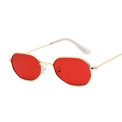 2020, ochelari de soare vintage ovali de designer roșu, ochelari de soare retro cu lentile transparente, ochelari de soare pătrați pentru femei, bărbați, UV400