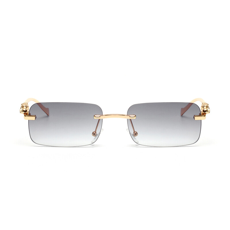 Ruiao keret nélküli napszemüveg UV400 divatos négyzet alakú fém szemüveg férfi női tervező férfi márkájú napszemüveg árnyékoló kültéri használatra