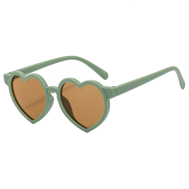 Madingi Širdelės formos Vaikiški akiniai nuo saulės Klasikiniai Mieli Vasariniai Akiniai nuo saulės Mergaitėms Berniukai Akiniai nuo saulės UV400 Akiniai kūdikių šešėliai Akiniai