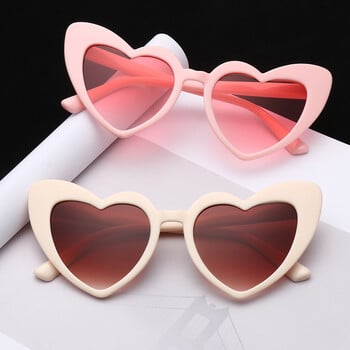 Слънчеви очила Ladies Love Heart Retro Big Frame Дамски слънчеви очила UV400 защита Летни нюанси Очила Очила против синя светлина