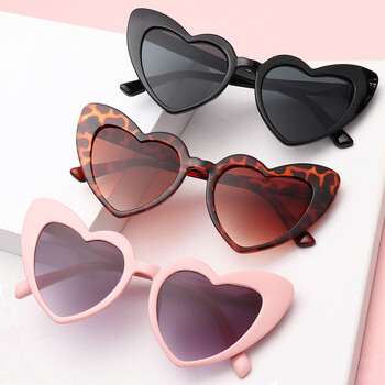 Слънчеви очила Ladies Love Heart Retro Big Frame Дамски слънчеви очила UV400 защита Летни нюанси Очила Очила против синя светлина