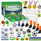 1 Set Soccer Advent Calendar 2024 World Soccer Gifts για πάρτι Μπομπονιέρες για αγόρια κορίτσια Παιδιά 24 ημερών Χριστουγεννιάτικη αντίστροφη μέτρηση δώρα