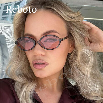 Ochelari de soare ovali cu cadru mic drăguț pentru femei Ochelari de soare retro de lux leopard sexy Nuante de modă pentru femei Tendințe Ochelari unici