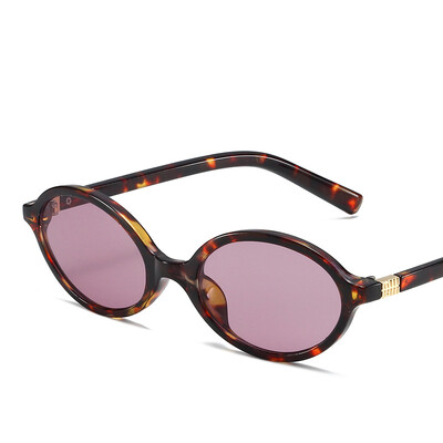 Aranyos kis keretes ovális női napszemüvegek szexi leopárd retro luxus napszemüvegek női divatárnyékolók Trendek szemüvegek egyediek