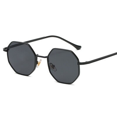 Design de marcă 2024 Moda noi Ochelari de soare poligonali din metal Ochelari retro pentru dama Tendință clasică Ochelari de călătorie de lux pentru conducere Uv400