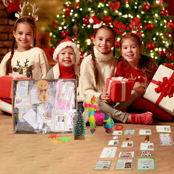 2024 Elf Kit 12/24 Days of Christmas Fun Elf Activities Props Kit Δώρο για The Children Friends Family