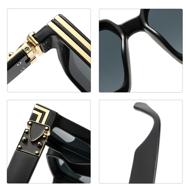 Τετράγωνα γυαλιά ηλίου νέας επωνυμίας μόδας για γυναίκες Ανδρικά πολυτελή κορυφαία ποιότητα Vintage Clear Frame Γυαλιά ηλίου Ins Trending UV400