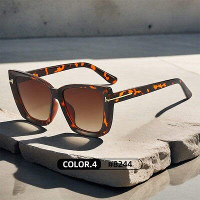 Női divatos macskaszemű napszemüvegek 2024 luxusmárka Divatos túlméretezett macskaszemű napszemüvegek Női színátmenetes árnyalatú, nagy keretes szemüvegek