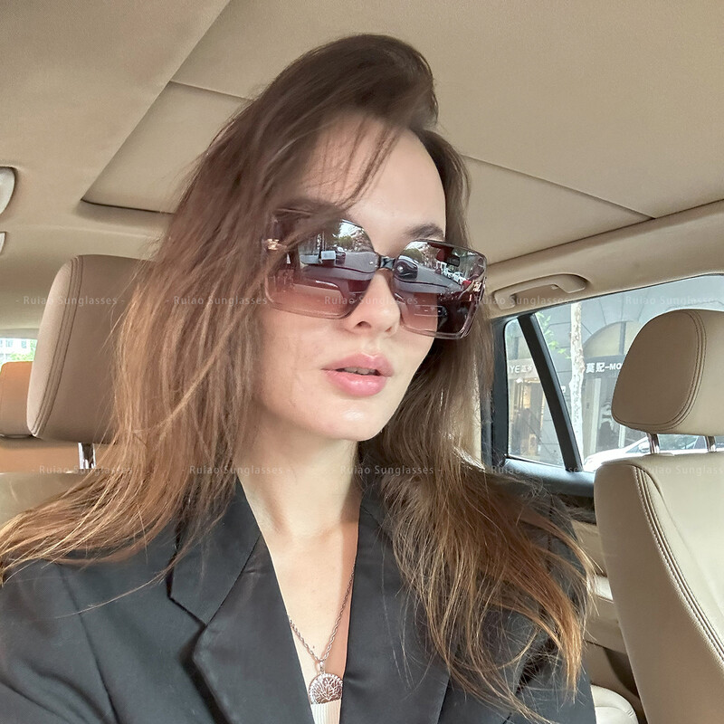 Luksusa kvadrātveida dizaineru modes lielas saulesbrilles sievietēm brilles zīmols 2024 sieviešu sieviešu retro toņi UV400 saulesbrilles