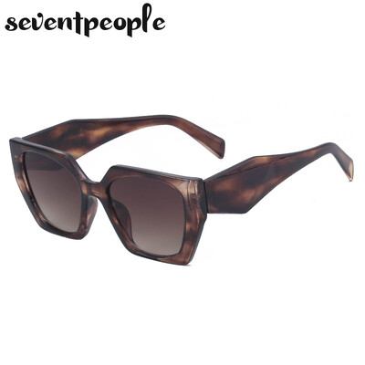 Modes kaķu acu saulesbrilles sievietēm 2024. gada luksusa zīmola dizaineru vintage kvadrātveida saulesbrilles sievietēm, retro neregulāru toņu brilles