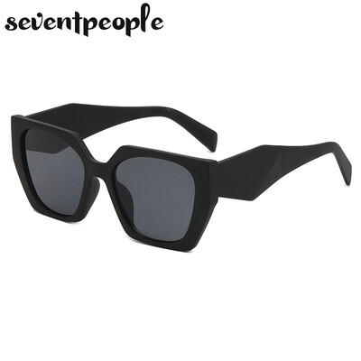 Modes kaķu acu saulesbrilles sievietēm 2024. gada luksusa zīmola dizaineru vintage kvadrātveida saulesbrilles sievietēm, retro neregulāru toņu brilles
