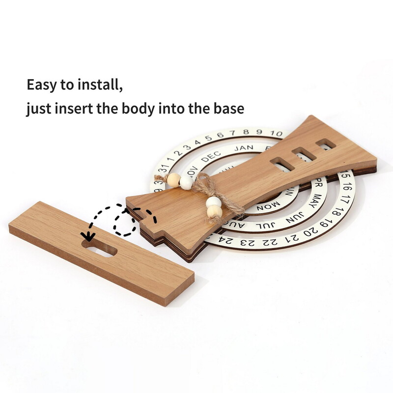 Besisukantis nuolatinis stalinis kalendorius su kūrybišku mėnulio/dangaus rato/kastuvo formos dizainu, tinkantis Kalėdų padėkos dienai