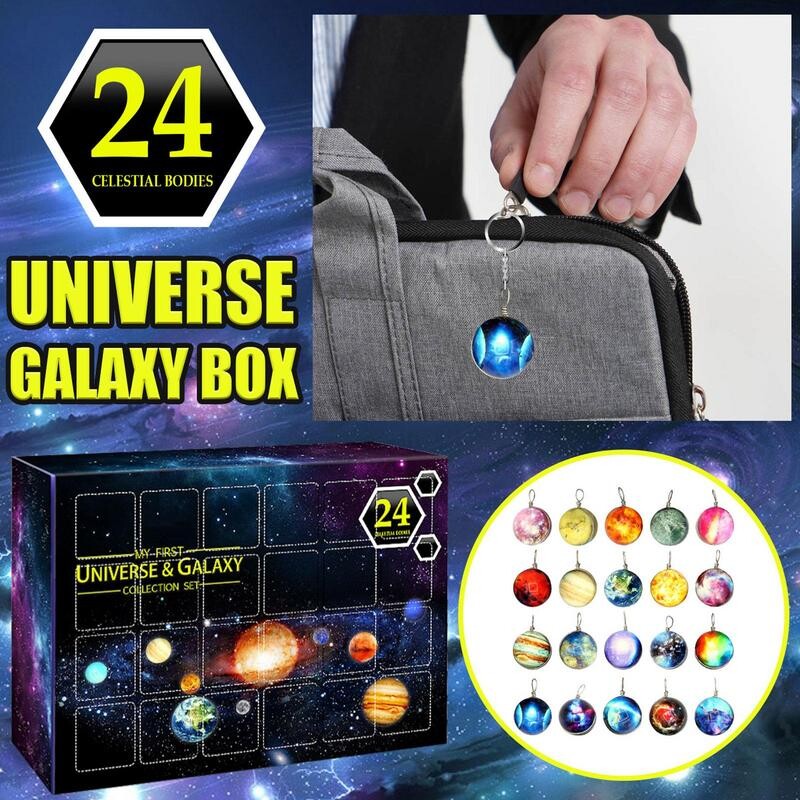 24 Days Christmas Advent Calendar CountdownUniverse Galaxy Collection Set Σετ Cosmic Planet Χριστουγεννιάτικα δώρα για κορίτσια Αγόρια
