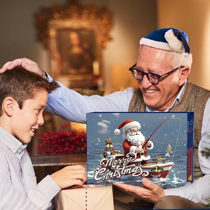 2024. gada Adventes kalendārs Makšķerēšanas Ziemassvētku atpakaļskaitīšana — 24 dienu Ziemassvētku atpakaļskaitīšanas kalendārs pieaugušajiem, vīriešiem, pusaudžiem, makšķerniekiem