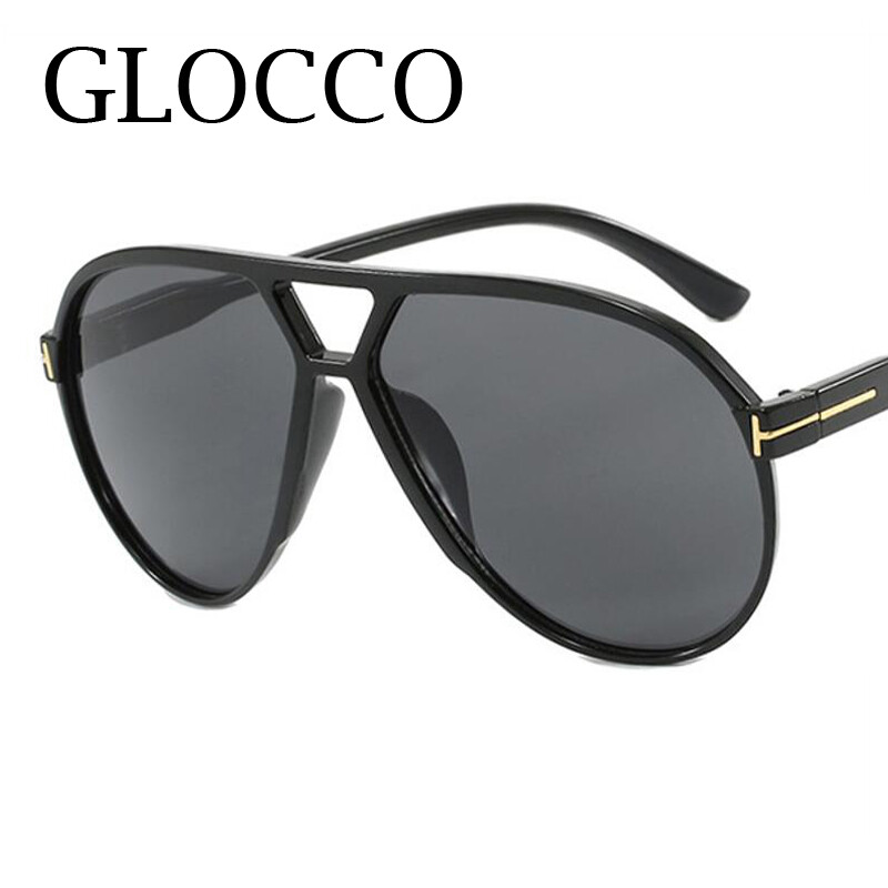 Vintage lielizmēra izmēģinājuma saulesbrilles sievietēm zīmola dizainers melns dzeltens aizsargbrilles gradients liela rāmis saulesbrilles UV400 luksusa vīriešu Sh