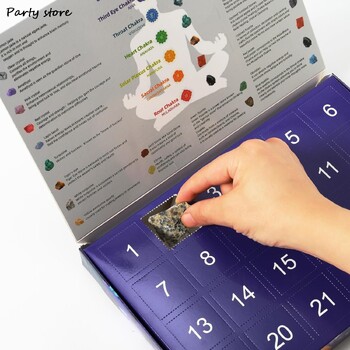 Countdown Calendar Χριστουγεννιάτικα Στολίδια 2024 Advent Countdown Calendar For Children Δώρο 24 Days Energy Stone Χριστουγεννιάτικη διακόσμηση