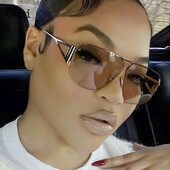 Uemi Fashion Ρετρό τετράγωνα γυναικεία γυαλιά ηλίου Vintage μεταλλικό σκελετό Pilot Men Luxury Clear Lens Trending Shades Γυαλιά ηλίου UV400