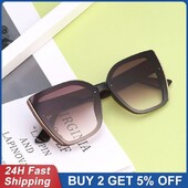 Prevelike sunčane naočale s mačjim okom Ženske luksuzne marke Modne četvrtaste sunčane naočale velikog okvira Muške retro trendi naočale za putovanja Cateye