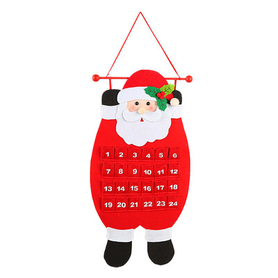 1 buc. Moș Crăciun Oameni de zăpadă Calendar de Advent de Crăciun Decor ușă, perete, fereastră, agățat, consumabile pentru petrecerea de Crăciun, cadou de Crăciun
