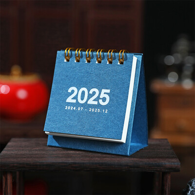 Comerț cu ridicata 10 buc/lot 2025 Mini Calendar simplu, hârtie de birou, planificator zilnic, planificator de masă, agendă anuală, organizare