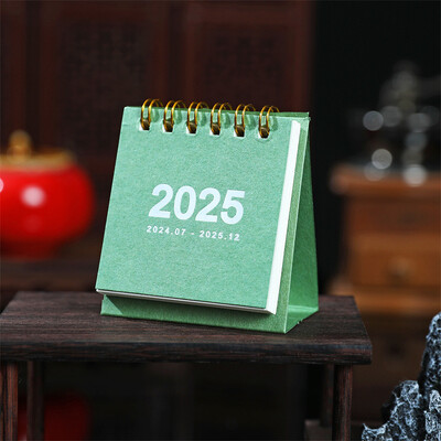 Comerț cu ridicata 10 buc/lot 2025 Mini Calendar simplu, hârtie de birou, planificator zilnic, planificator de masă, agendă anuală, organizare
