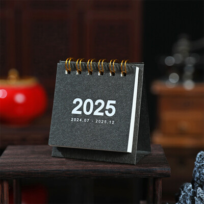 Comerț cu ridicata 10 buc/lot 2025 Mini Calendar simplu, hârtie de birou, planificator zilnic, planificator de masă, agendă anuală, organizare