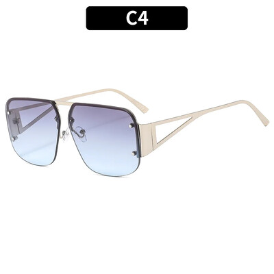 Μόδα Υπερμεγέθη τετράγωνα γυαλιά ηλίου Γυναικεία επώνυμη σχεδιάστρια Vintage τετράγωνα γυαλιά ηλίου Γυναικεία γυαλιά ηλίου μεγάλου σκελετού UV400