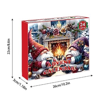 2024 Коледни консумативи Gnome Advent Calendar 24 Days Xmas Advents Calendars Деца Популярни подаръци Декорации за новогодишната нощ