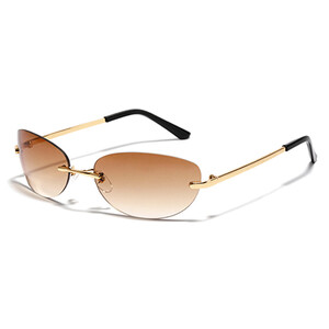 Ralferty Cool akiniai be rėmelių katės akių akiniai nuo saulės Moteriški Vyriški UV400 2024 Vintage Designer Steampunk Juodi Akiniai nuo saulės Vyriški Retro atspalviai