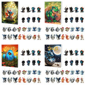 Dragon Christmas Advent Calendar Baby Dragon Countdown Calendar Acrylic 2025 Cute Dragon Pendants Exquisite for Xmas Tree Car