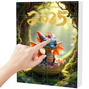 Dragon Christmas Advent Calendar Baby Dragon Countdown Calendar Acrylic 2025 Cute Dragon Pendants Exquisite for Xmas Tree Car