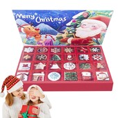 Νέο δώρο έκπληξη Advent Calendar Κενά κουτιά για συμπλήρωση 24 ημερών Αντίστροφη μέτρηση Ημερολόγιο Χριστουγεννιάτικου φεστιβάλ για προμήθειες διακοπών 2024