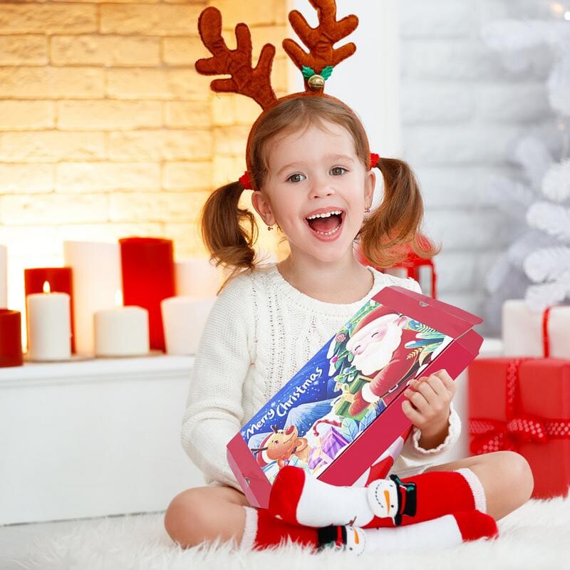 Νέο δώρο έκπληξη Advent Calendar Κενά κουτιά για συμπλήρωση 24 ημερών Αντίστροφη μέτρηση Ημερολόγιο Χριστουγεννιάτικου φεστιβάλ για προμήθειες διακοπών 2024