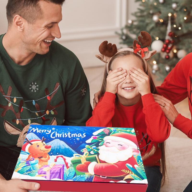 Νέο δώρο έκπληξη Advent Calendar Κενά κουτιά για συμπλήρωση 24 ημερών Αντίστροφη μέτρηση Ημερολόγιο Χριστουγεννιάτικου φεστιβάλ για προμήθειες διακοπών 2024