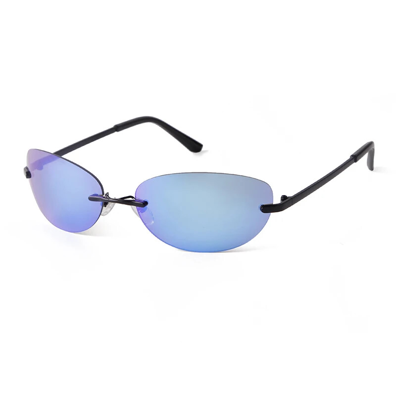 2024. gada modes taisnstūra bezrāmju saulesbrilles, kvadrātveida vintage brilles, grezns dizains moderns ietvars saulesbrilles bezrāmju brilles UV400