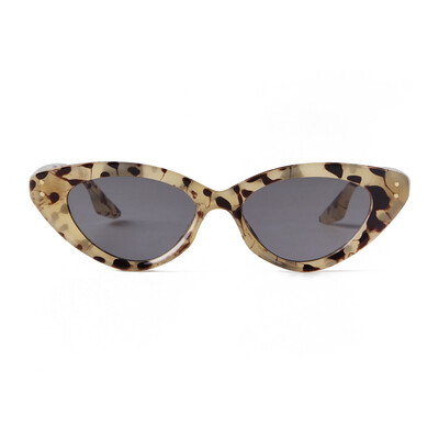 2024. gada jauns modes kaķu acu saulesbrilles sievietēm, retro toņi, krāsaini Rivet Street šaušanas brilles, UV400 saulesbrilles sievietēm