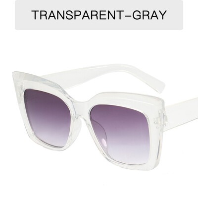 Vintage Cat Eye Oversized Akiniai nuo saulės Moteriški gradiento akinių šešėliai moterims Juodi Prabangūs kvadratiniai akiniai Gafas De Sol UV400