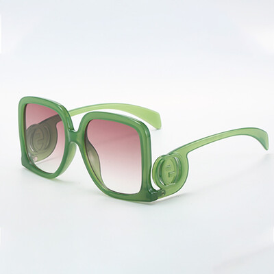 Vintažinio rėmelio pėdos giroskopas apvalios pėdos aksesuaras Didelio dydžio kvadratiniai moteriški madingi akiniai Retro stiliaus akiniai nuo saulės