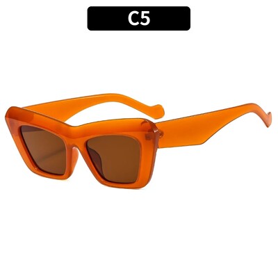 Nauji vintažiniai madingi kačių akių akiniai nuo saulės Cross Border Unikalūs juodi balti raudoni žali lengvi akiniai vyrams ir moterims