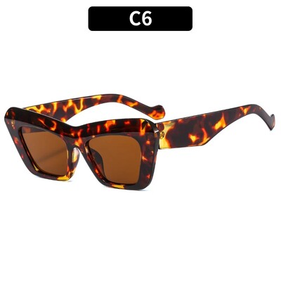 Nauji vintažiniai madingi kačių akių akiniai nuo saulės Cross Border Unikalūs juodi balti raudoni žali lengvi akiniai vyrams ir moterims