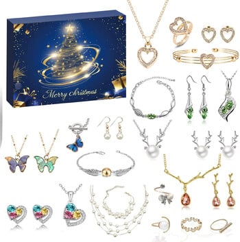 Jewelry Advent Calendar 2024 for Teenage Girls Teen Girl Χριστουγεννιάτικη αντίστροφη μέτρηση Βραχιόλια DIY Κιτ κατασκευής Δώρα Έκπληξη Πρωτοχρονιάς