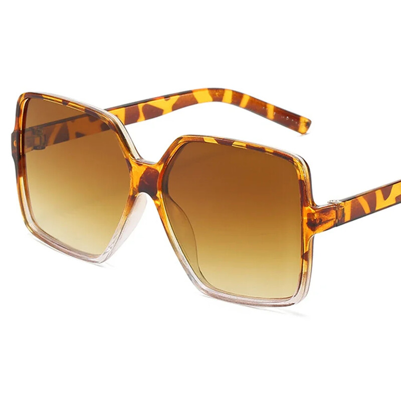 Juodi kvadratiniai dideli akiniai nuo saulės moteriški dideli rėmeliai spalvingi akiniai nuo saulės moteriški veidrodiniai Oculos unisex gradiento hiphopo atspalviai