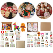 2024 Elf Kit 12/24 Days of Christmas Fun Elf Activities Props Elf on The Shelf Kit Δώρο για τα παιδιά ή τους φίλους και την οικογένεια