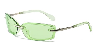 Nove modne punk sunčane naočale četvrtaste Y2K buduće sunčane naočale za žene polumetalne UV400 ulične retro sunčane naočale