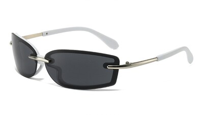 Nove modne punk sunčane naočale četvrtaste Y2K buduće sunčane naočale za žene polumetalne UV400 ulične retro sunčane naočale